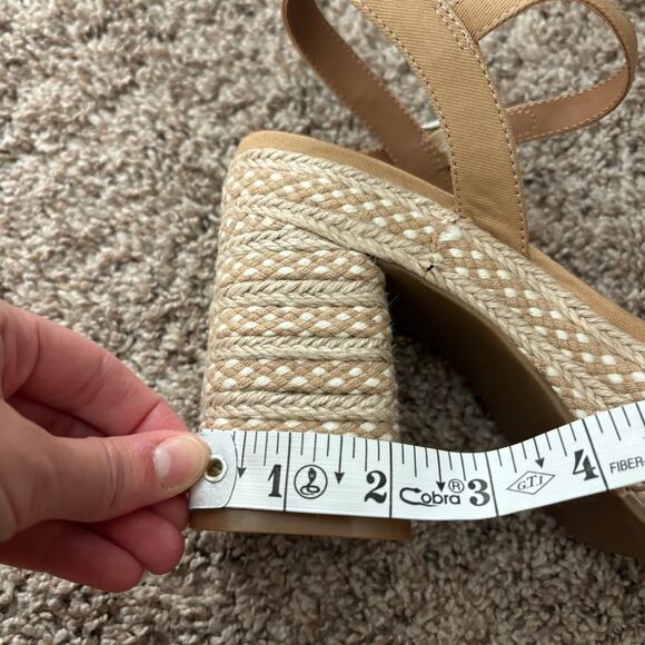 Dolce Vita Women’s Walley Heeled Sandal Sz 9 Espadrille Block Heel - Picture 10 of 11